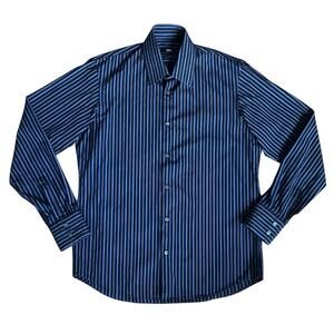 Hugo Boss Shirt in Blue/Black | Size 15.5 (34/35)